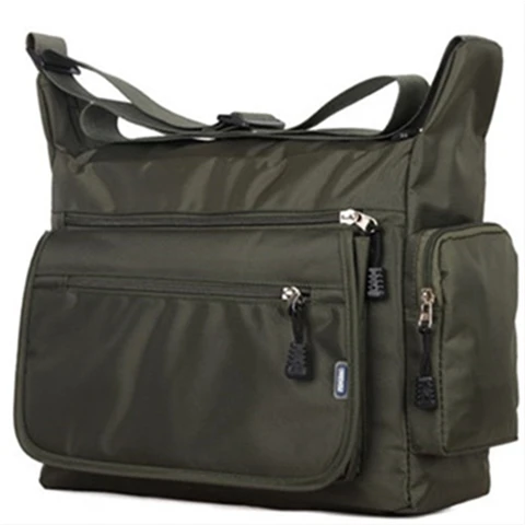 

Men's Waterproof Nylon Single oulder Bag Ox Canvas Casual Travel Large Capaci Slant Bag Middle Aged And ly Students