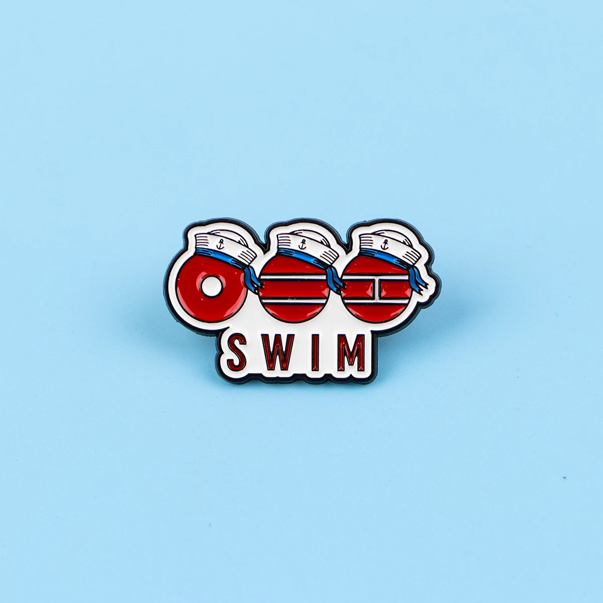Cartoon Enamel Pin Retro Brooch Funny Swimming Theme Lapel Pin for Jackets Jewelry Clothing Decoration