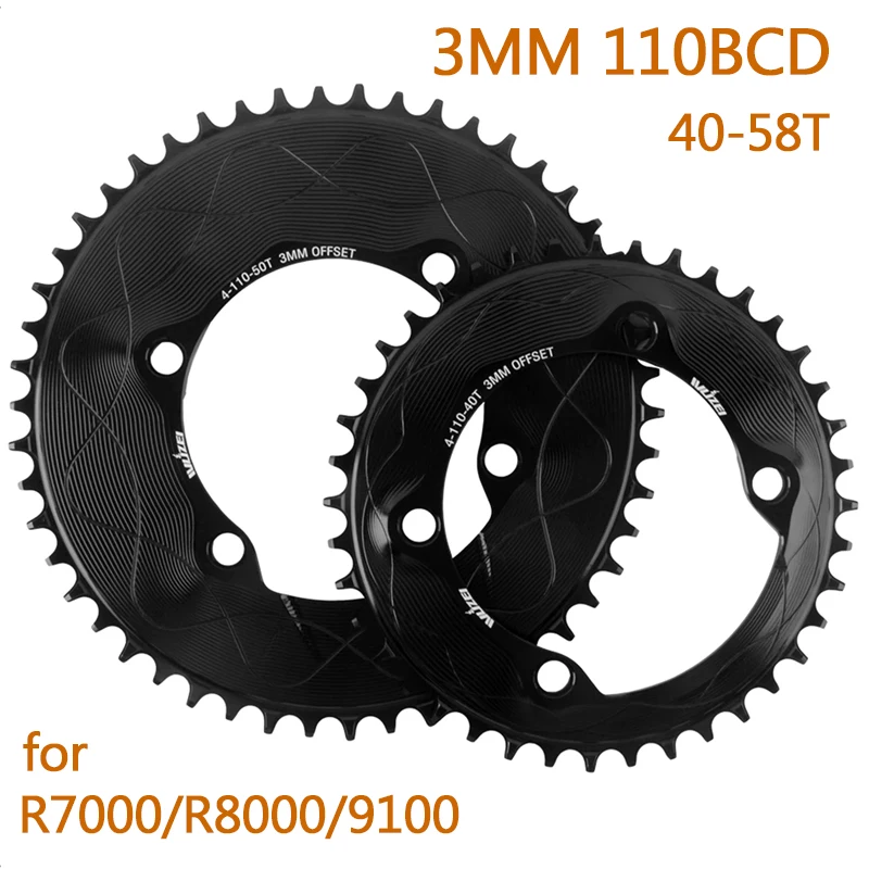 

Звездочка для шоссейного велосипеда 110BCD, велосипедная звездочка 40T-58T, узкая широкая звездочка для Shimano R7000 R8000 R9100, детали велосипеда, 8-12 скоростей