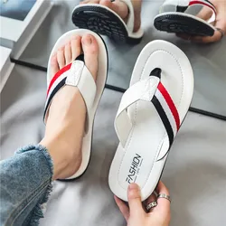 Summer flip-flops personality outdoor beach trend Korean version non-slip 2024 new men wearing sandals sandals sandals