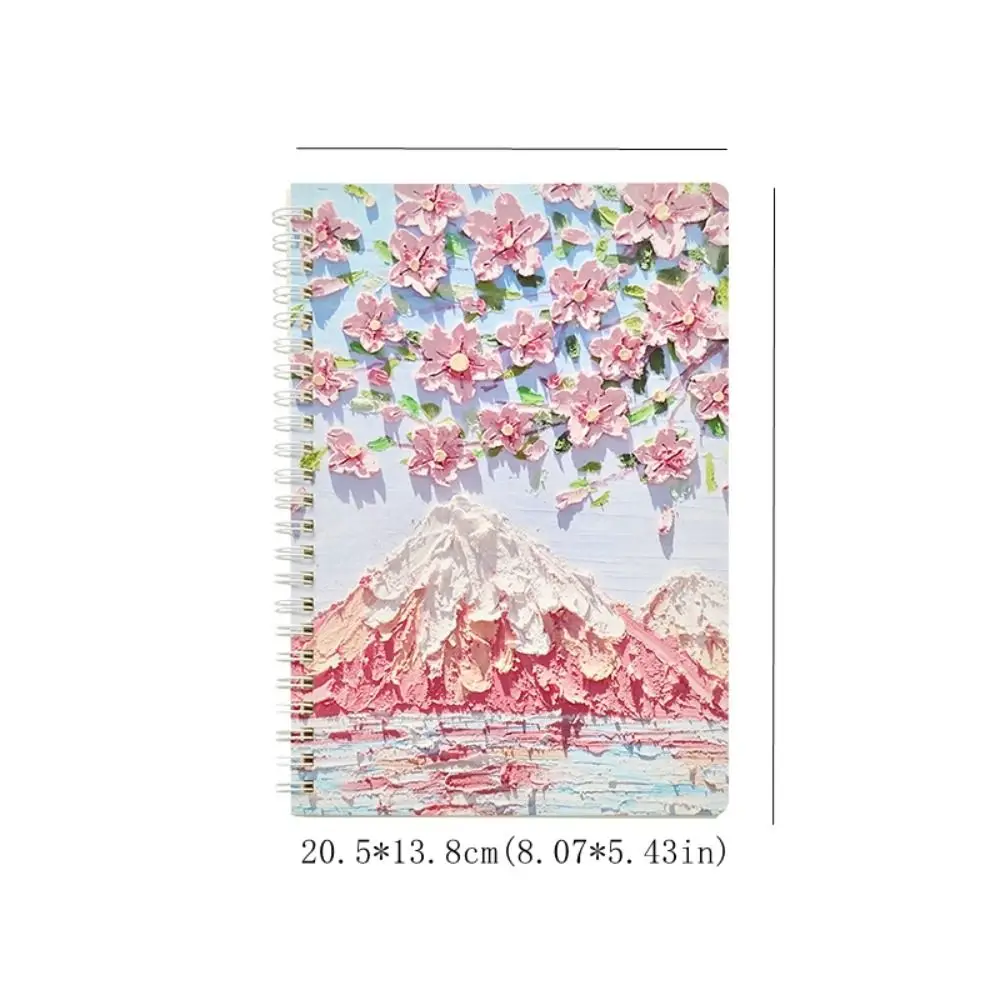 Kawaii ภาพวาดสีน้ํามันหลวมโน้ตบุ๊คแผ่นเขียน 60 แผ่น Notepad หนังสือที่ถอดออกได้น่ารักสายคู่มืออุปกรณ์สํานักงาน