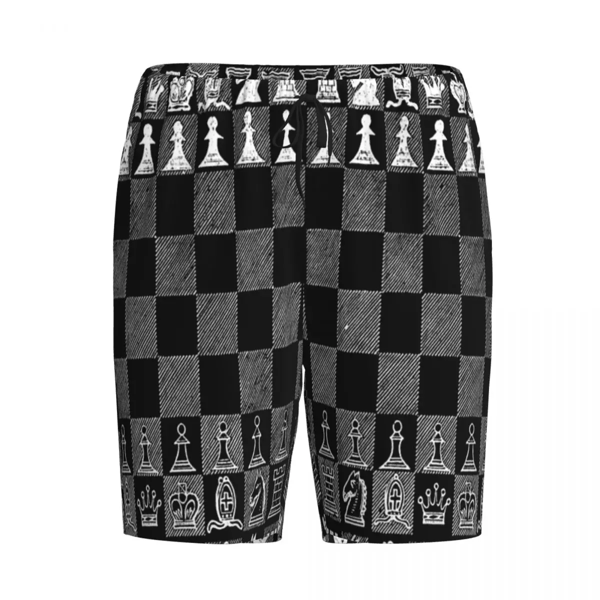

Custom Black And White Chess Stuff Chess Board Shorts Sleeping Pants Men Pajama Pants Lounge Sleep Sleepwear Bottoms