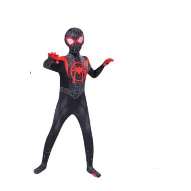 Longe de casa cosplay spider traje para crianças, Peter Parker, Zentai, super-herói bodysuit, spandex