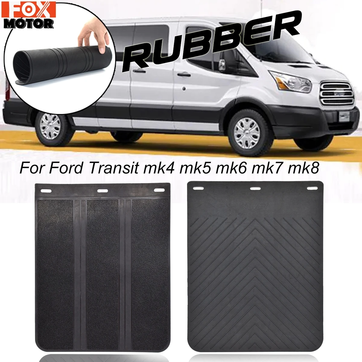 Rubber Mudflaps Mud Flaps Splash Guards Mudguards For Ford Transit Courier Tourneo Nugget Motorhome Camper Van Conversion 4X4