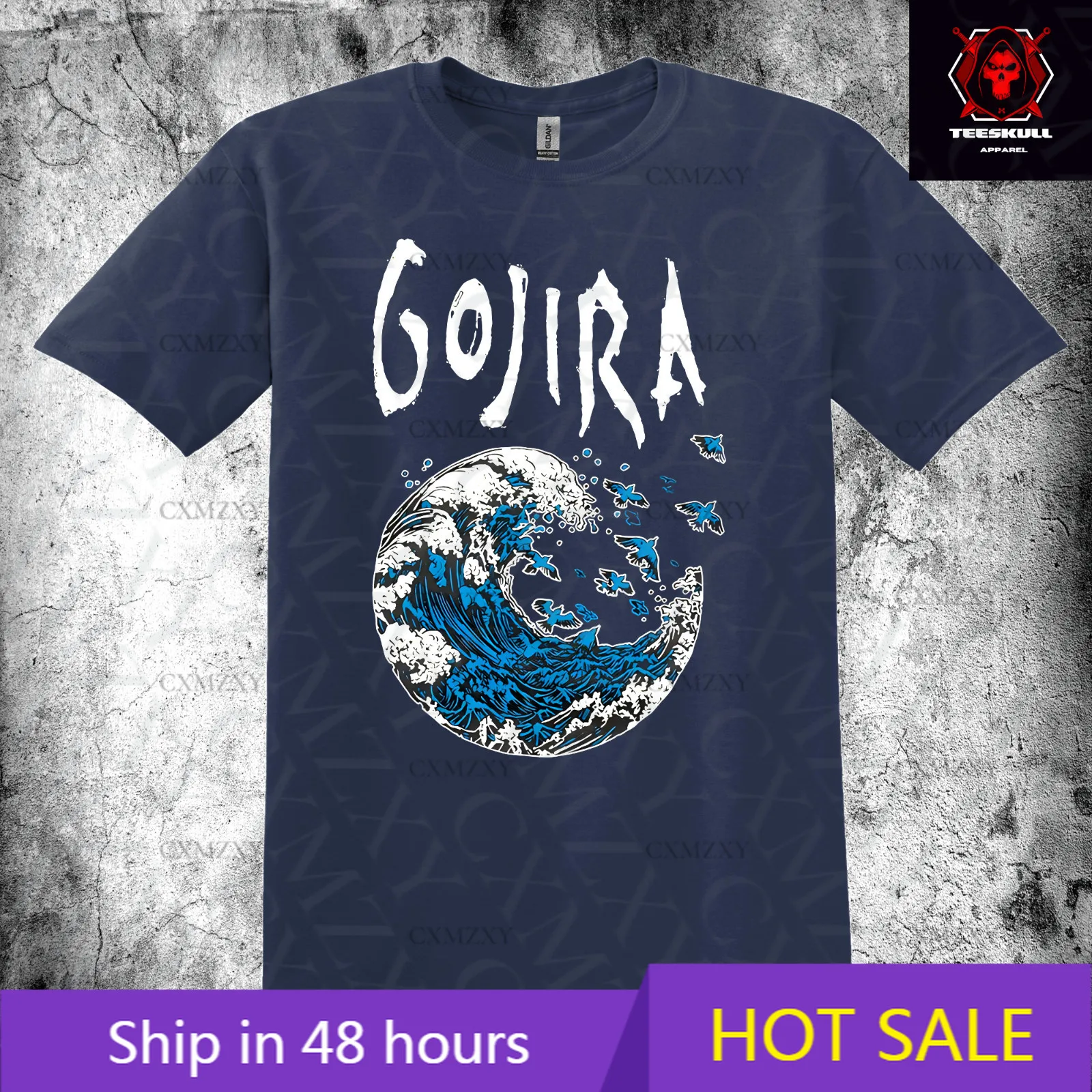 تي شيرت Gojira French Heavy Metal Rock Band للجنسين من القطن الثقيل S-3XL #1