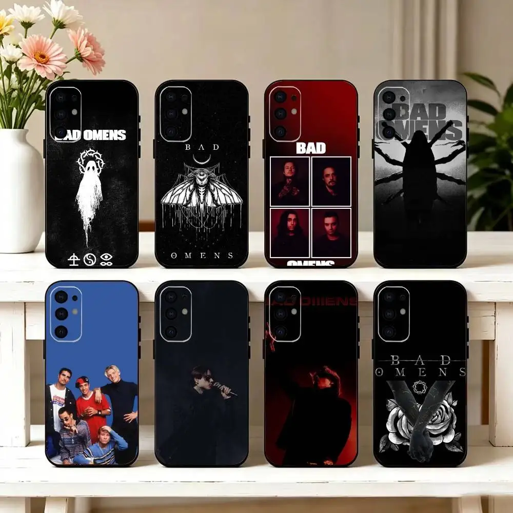 Band B-Bad O-Omens Phone Case For Samsung S25,S24,S21,S22,S23,S30,Ultra,S20,Plus,Fe,Soft Silicone Black Cover