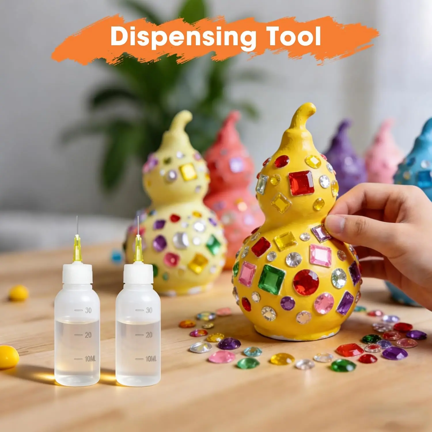 Precision Needle-Tip Glue Squeeze Bottle, 30Cc Glue Bottle with Blunt Needle-Tip Precision Dispenser, Used for Dispensing or Refilling Oil, Liquid, Paint, Glue, and Crafts image 3