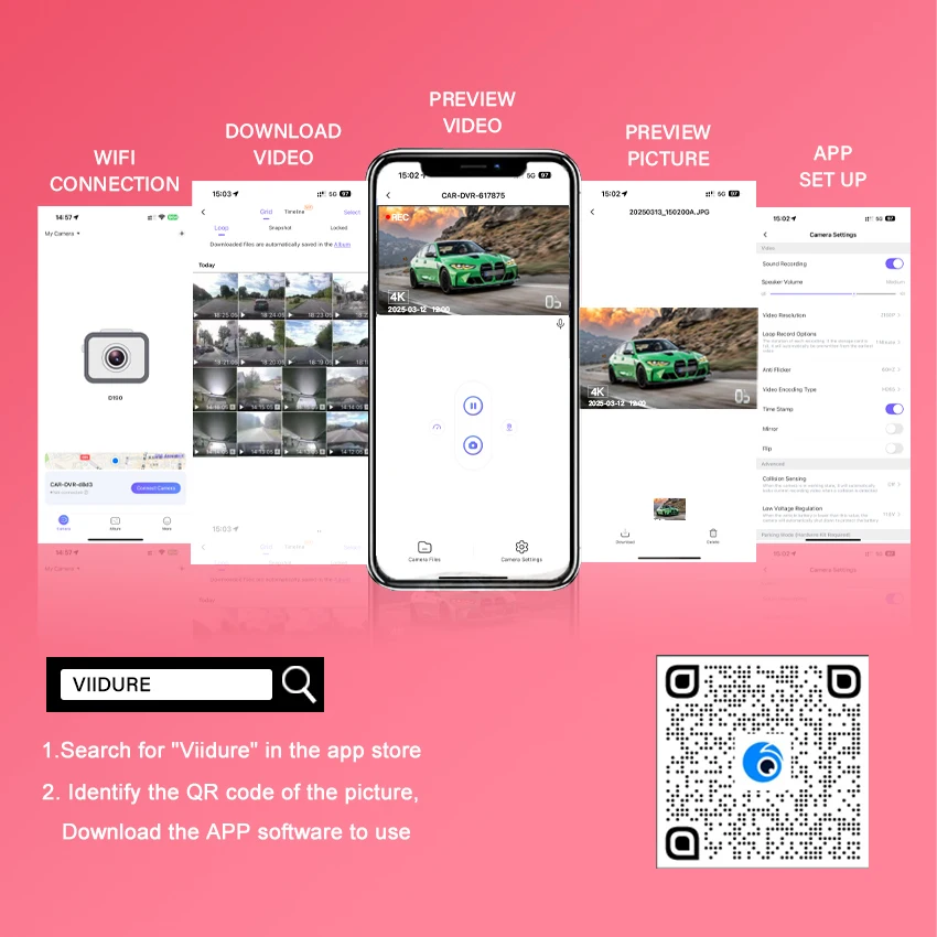مسجل فيديو للسيارة للرؤية الليلية UHD 4K 2160P DVR Dash Cam لهوندا جاز صالح 4 Mk4 GR GS 2020 2021 2022 2023,Dashcam