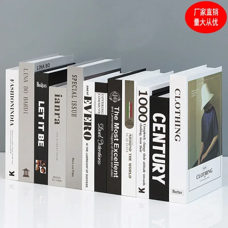 

Minimalist Fake Book Coffee Table Book Box Colorful Designer Decoration Books Study Shelf Props Books Living Room Decoration