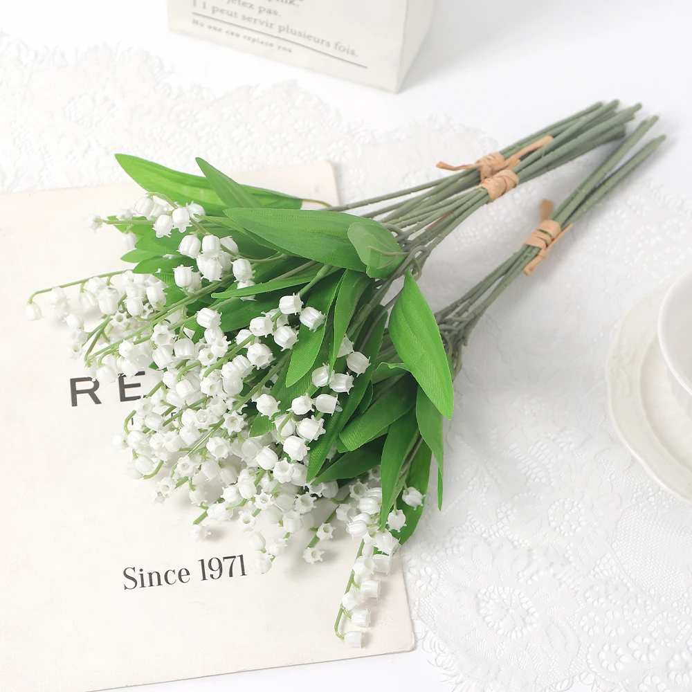 

5/10Pcs Artificial Flowers Bouquet 35CM Fake Flowers for Home Decor Garden Wedding Decoration Bride Flower Arrangement Accessory