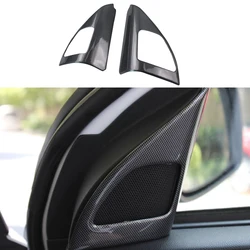 Fit For Mitsubishi Lancer 2008-2016 Car Accessories ABS Plastic Inner A Pillar Door Stereo Speaker Cover Trim 2pcs