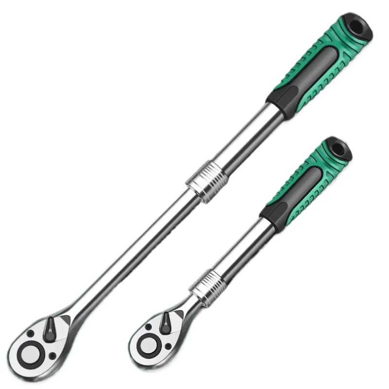 

Adjustable Head Telescopic Socket Ratchet Wrench Set 72 Tooth Quick Release Manual Tool for Automotive Repair