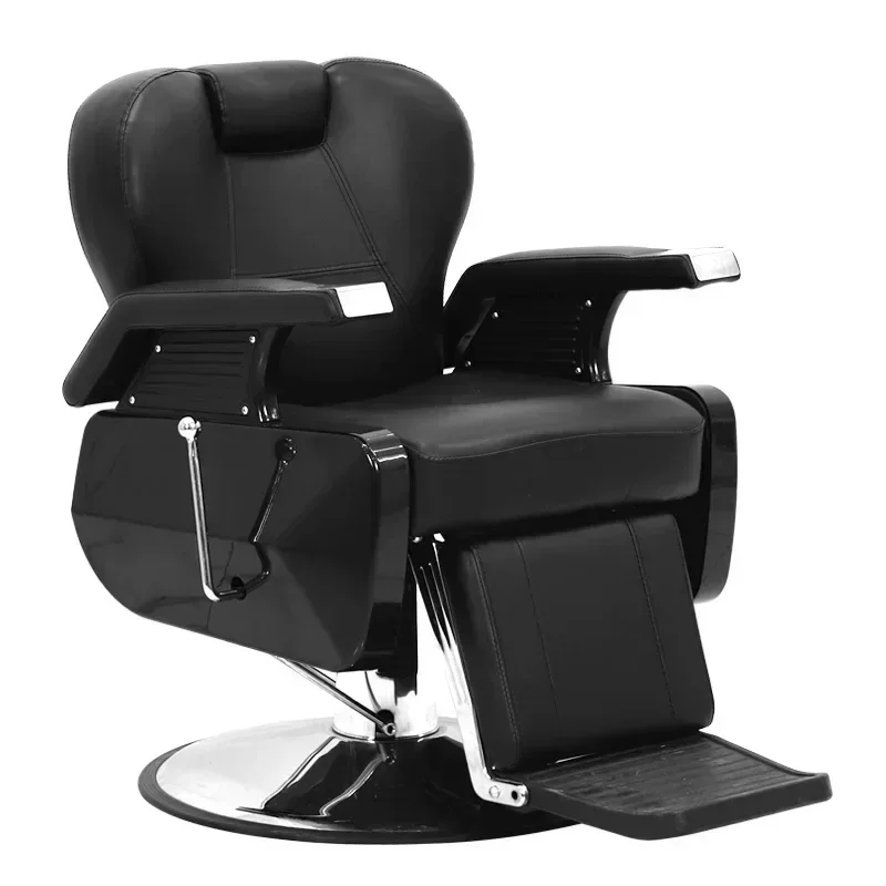 

Barber Shop Chair,Black Brown Man Hair Care Head Treatment Lift Put Down Beauty Classic Salon Chair,Hair Special Scraping Chair