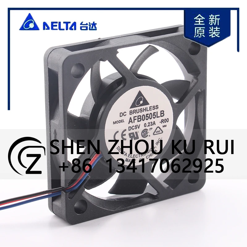 Original Delta 12V 24V 48V DC 5V 0.23A AC EC 5015 50X50X15MM 5CM Axial Flow Converter Ball Bearing 3-wire AFB0505LB Cooling Fan