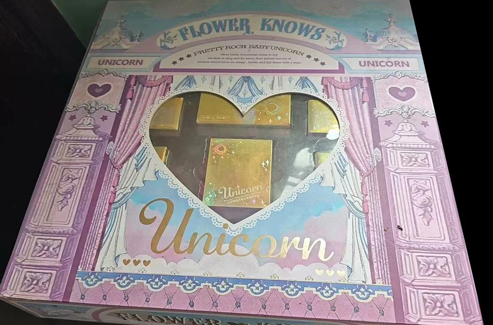 Flower knows a generation Unicorn Eyeshadow Lip Gloss Blush Complete Collection Set