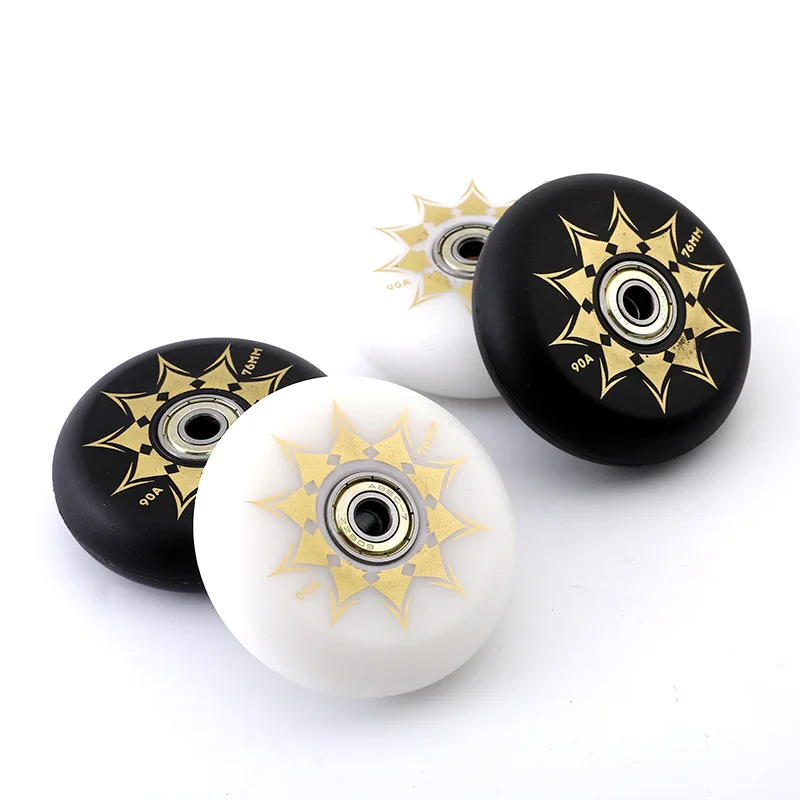 

64/68/70/72/76/80 мм резиновые колеса для коньков 90A для SRC FSK Speed Racing, обувь для роликовых коньков, аксессуары, ролики для коньков, 1 шт.