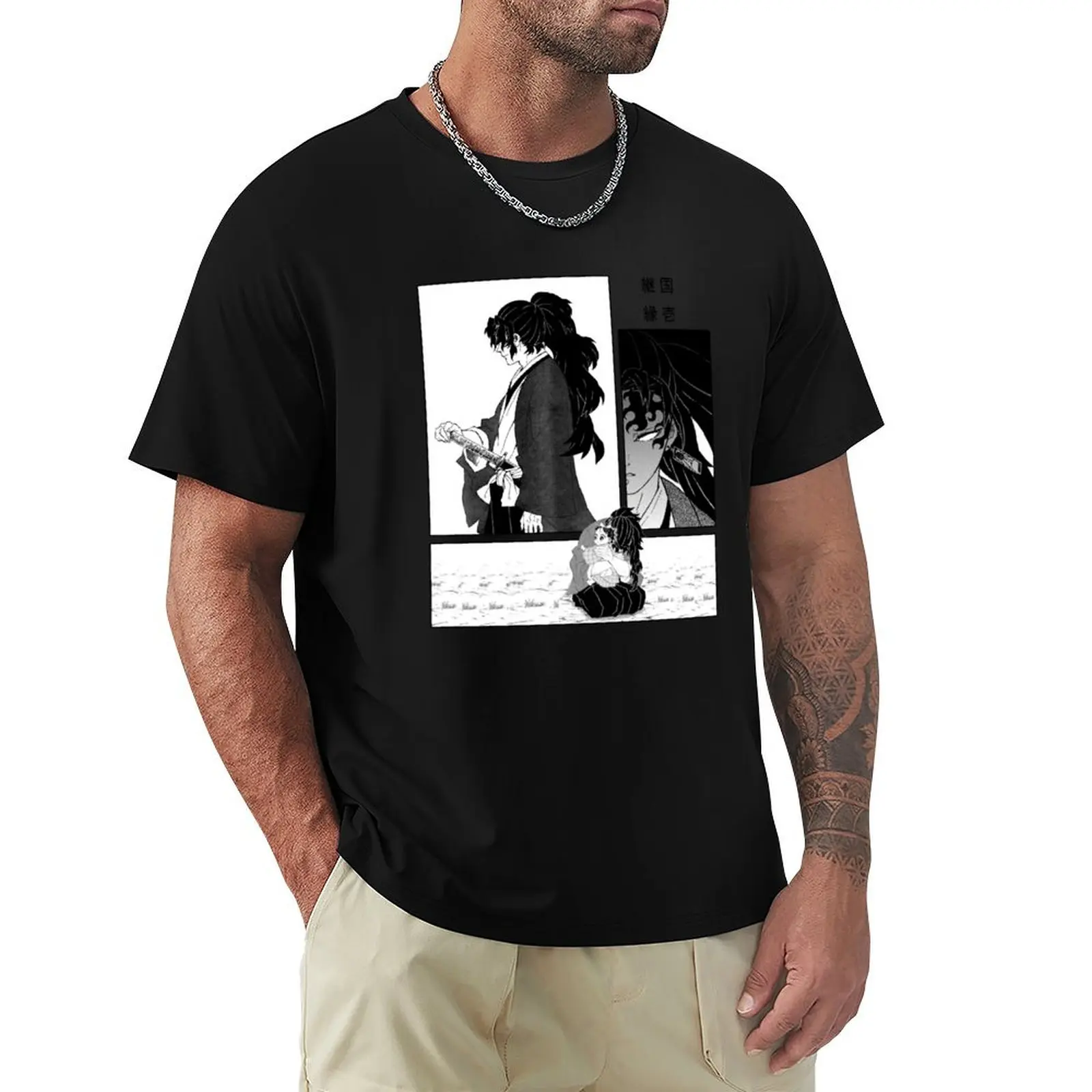 yoriichi tsugikuni T-Shirt man t shirts high quality luxury brand T-Shirt