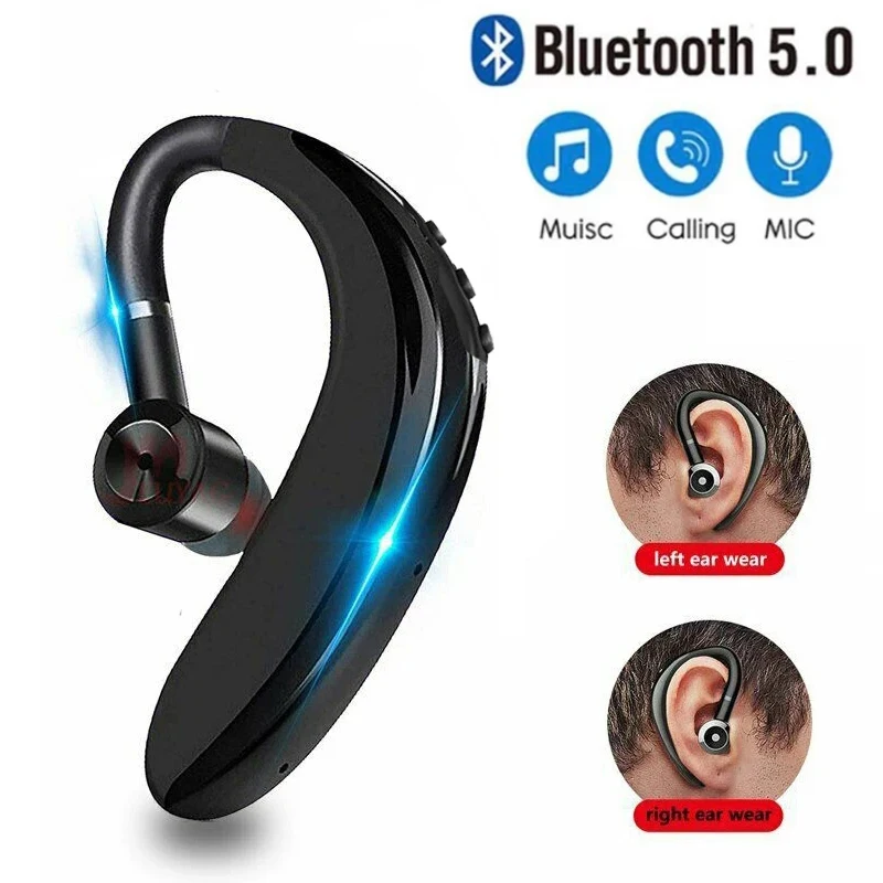 S109 Earphones Bluetooth Headphones Handsfree Wireless Business Headset Drive Call Sports earphone for iPhone Samsung Huawei