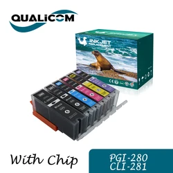 280XXL 281XXL PGI280 CLI281 1SET 6PCS Compatible Ink Cartridge for Canon Pixma TR8520 TR8620 TR8620a TS6320 TR7520 TS6120 TS6220