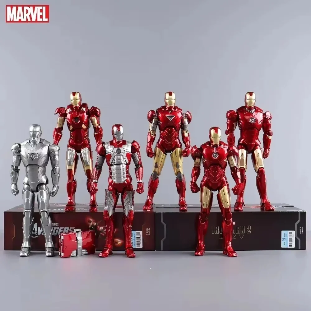 Genuine ZDTDS Action Figure Iron Man MK1 MK2 MK3 MK4 MK5 MK6 MK7 MK42 MK43 MK45 MK46 War Machine Movie 7 Inches Collectible Toys - view 6