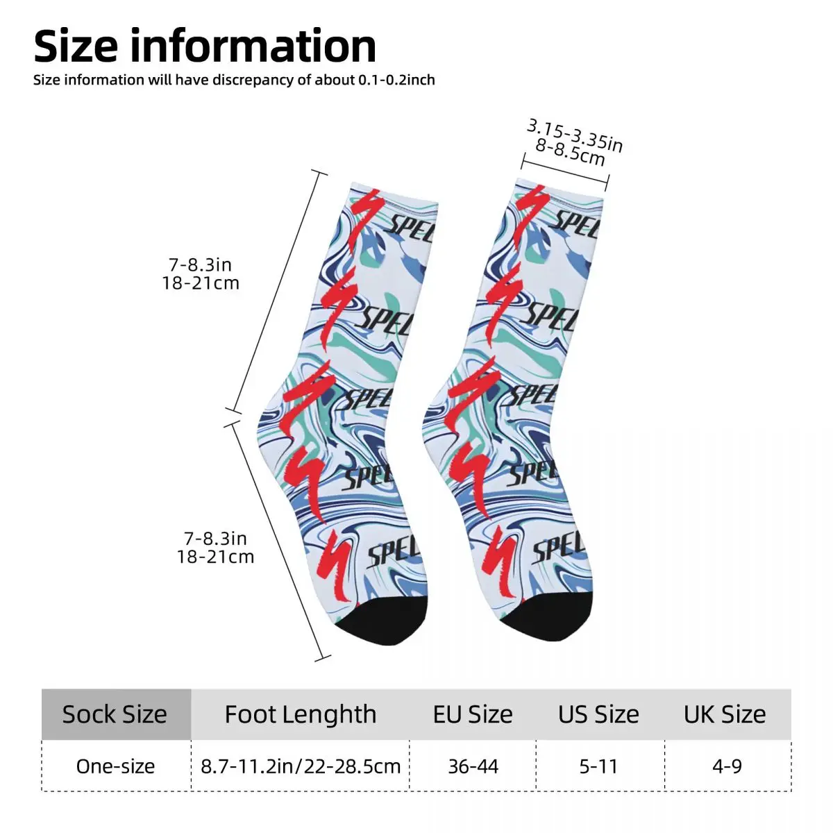 Funny Crazy compression Fun Sock for Men Hip Hop Vintage S-Specialized Happy Quality Pattern Printed Boys Crew Sock Casual Gift