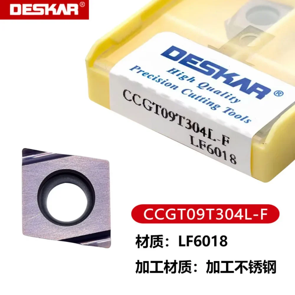 DESKAR CCGT060204 CCGT09T302 CCGT030102 L-F R-F LF6018 Carbide Insert CCGT Inserts