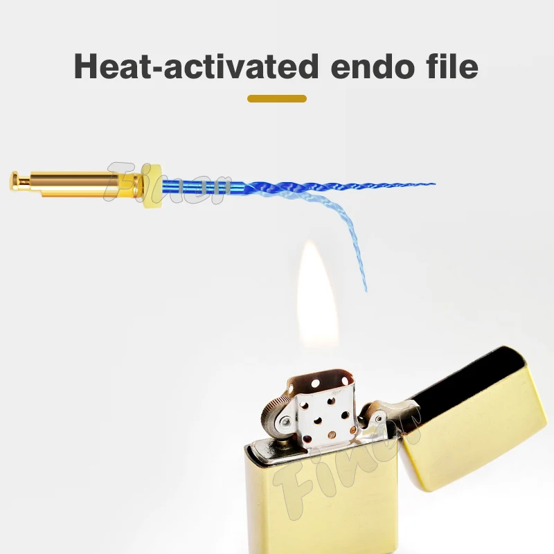 Dental Rotary Endo Files R25 R40 R50 Heat Activation Only One Niti Endodontic Files for Endomotor Root Canal Treatment