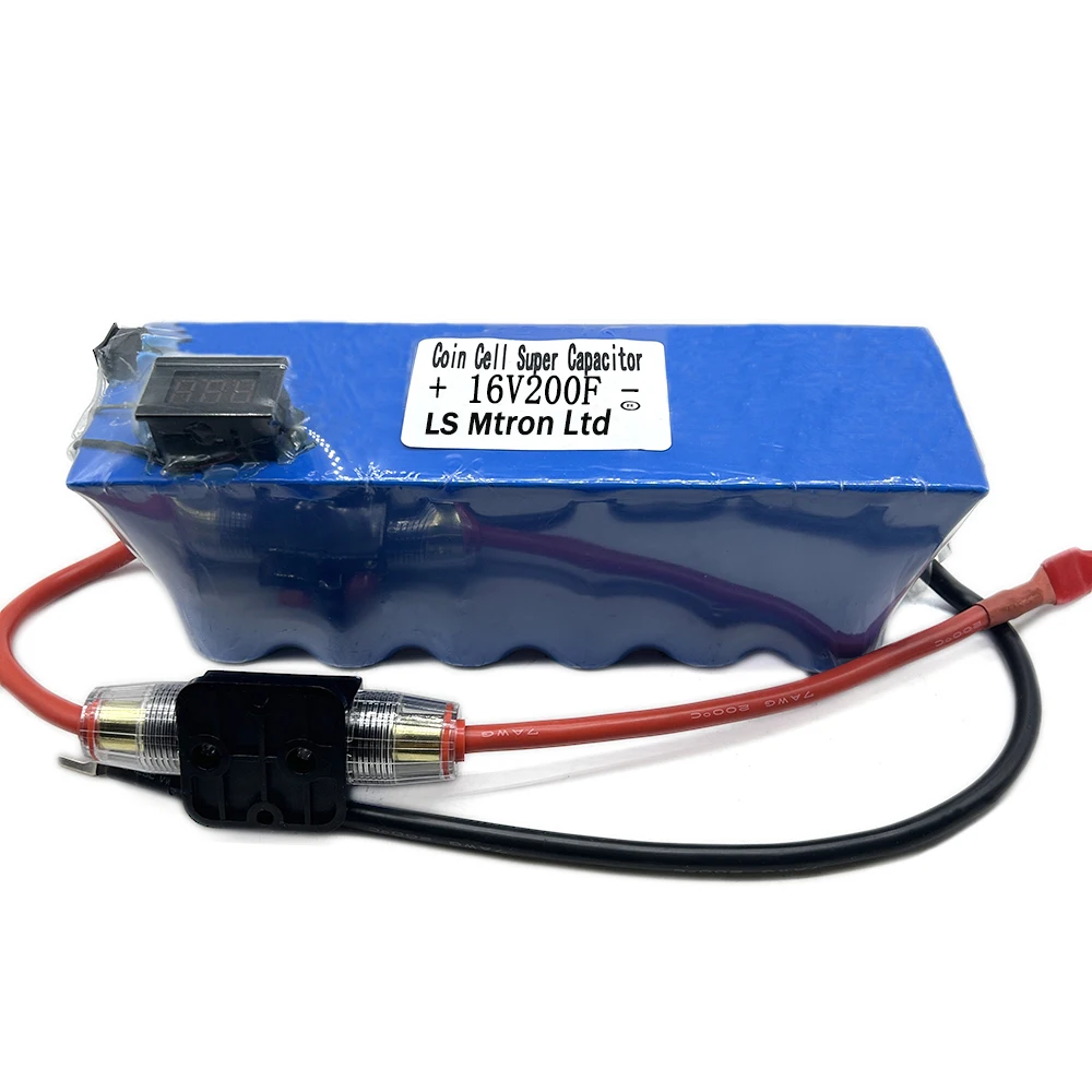 LS Mtron Ltd 16V200F Automotive Rectifier Module 2.7V600F Parallel Connection Large Capacity With Voltmeter Backup Power Supply