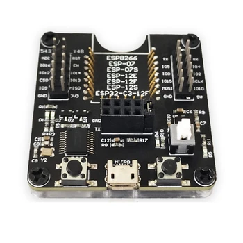 1 adet ESP8266 testi raf modülü programcı siyah destek ESP-01 01S 12 ESP32-C3-12F çok fonksiyonlu taşınabilir modülü