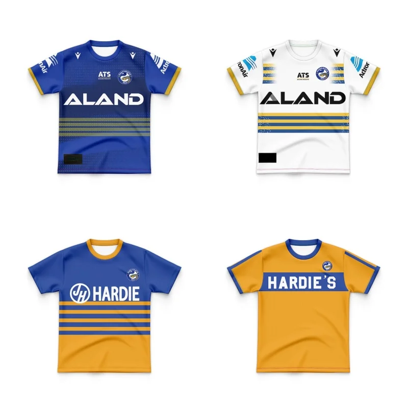 

Parramatta Eels 2024 Kids new home and away rugby jerseys (Custom name and number )