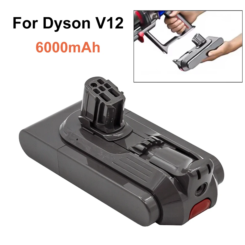 6000mAh  SV20 V12 slim for Dyson Vacuum Cleaner Accessories V12slim Snap-on model Lithium Ion Battery 25.2V V12slim SV20 SV46