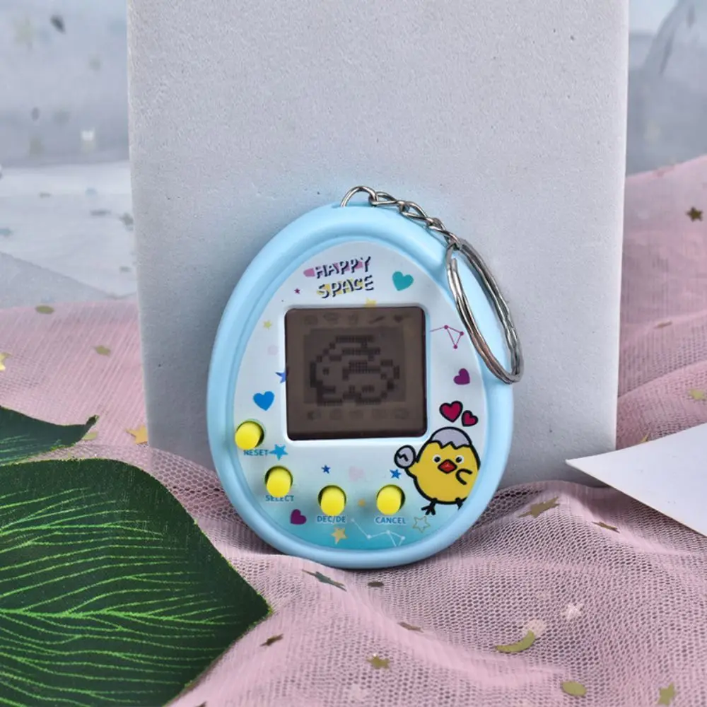 Cute Cartoon Mini Handheld Electronic Pet Game Console colore casuale Virtual Pet Raising Machine giocattolo elettronico