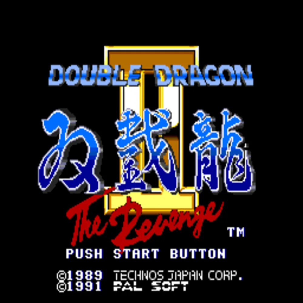 Double Dragon II 16bit MD Game Card For Sega Mega Drive For Genesis