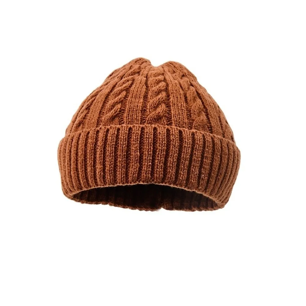 Cable Knit Cable Knit Beanie Hat Thermal Soft Stretchy Winter Thermal Beanie Unisex Size Windproof Outdoor Knit Hat Daily Wear