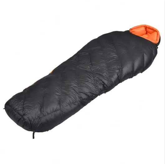 Healthy Green Hot Sale Outdoor Portable Cold Weather Mummy Sleeping Bag High Quality Goose Down Sleeping Bag For Camping