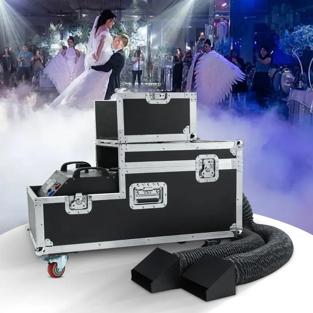 

5000W Water Mist Low Fog Machine DMX512 Special Effects Mist Spraying Machine With Flight Case For Dj Disco Home Party Nightclub