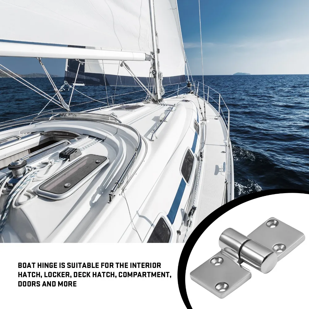 Stainless Steel Detachable Lift Off Butt Hinge Anti-Rust Marine Hardware Fit Boat Yacht Deck Hatch Compartment Door Replacement