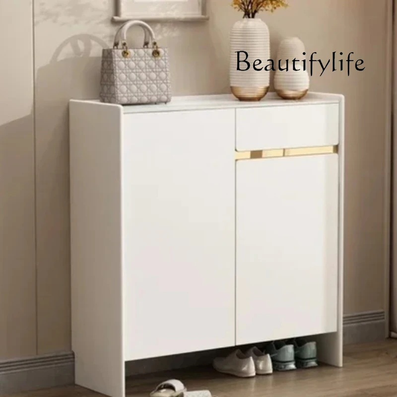 

Rack Wood Wooden Organizer Shoe Display Cabinet Entry Modern Save Space Safe Cabinet Cupboard Vertical Sapateira Home Furniture