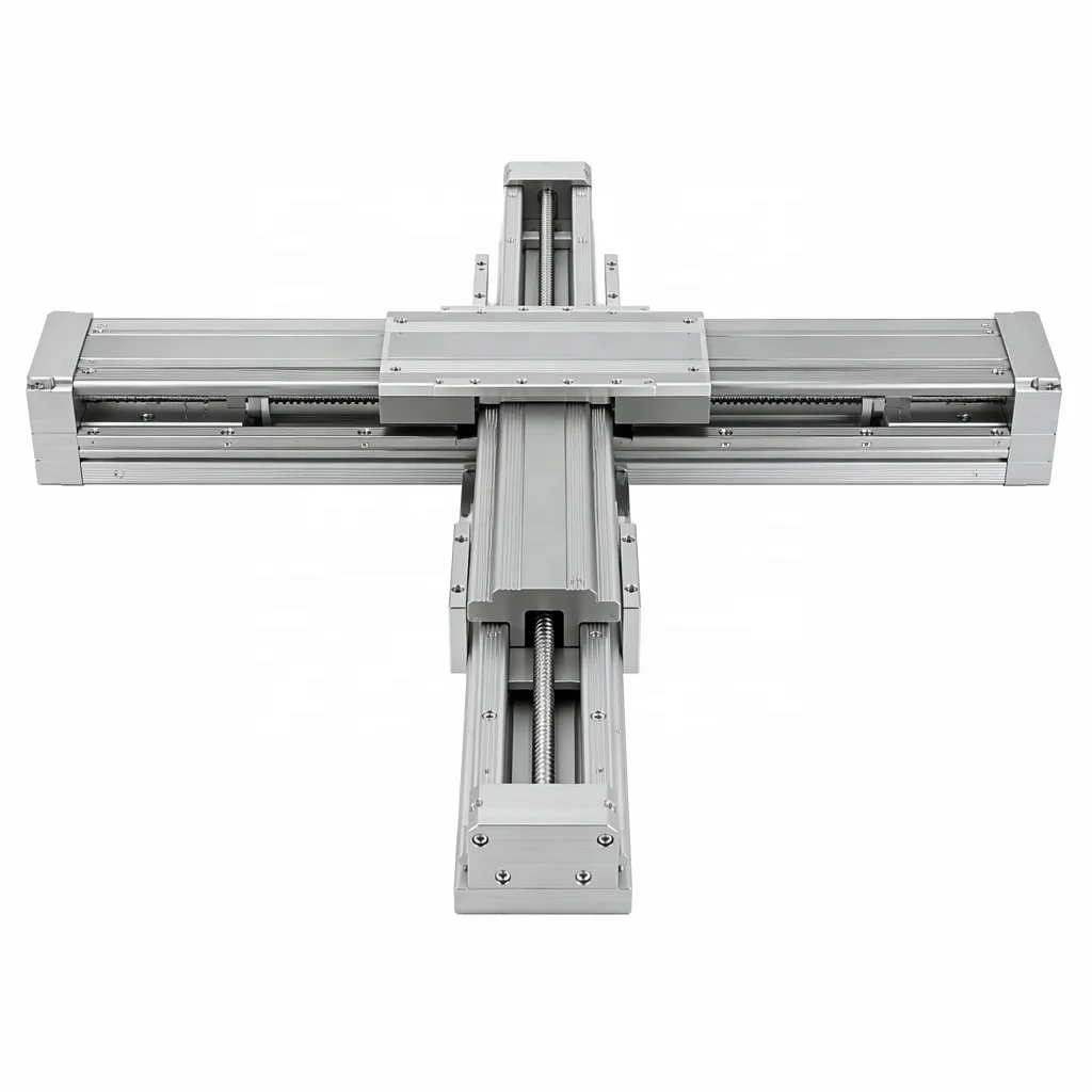 High Precision QG120 Semi Enclosed Aluminum Ball Screw Linear Module Two Axis Cross Gantry Pick And Place