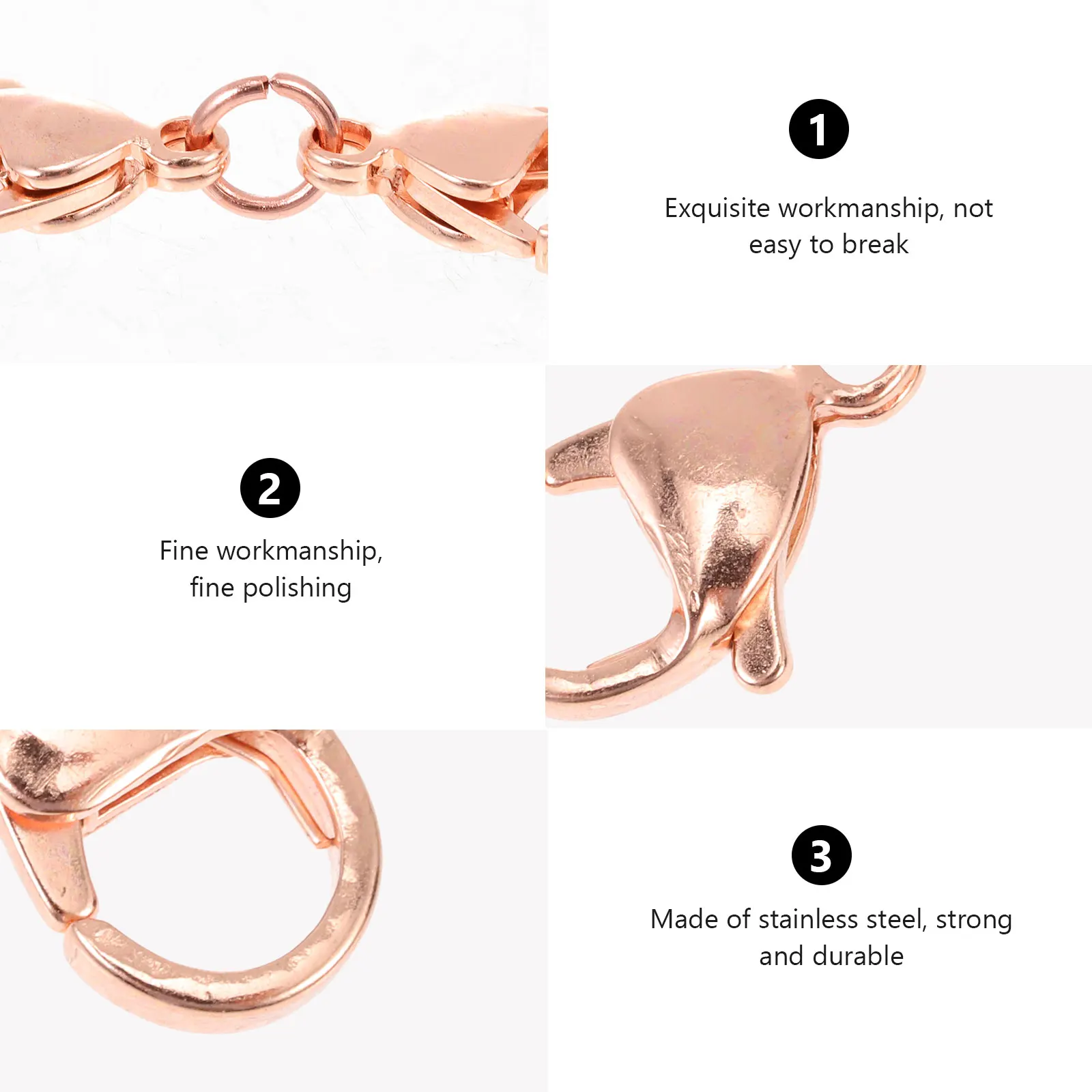 

Lobster Buckle Jewelry Necklace Connectors for Multiple Necklaces Clasp Clasps Small Claw