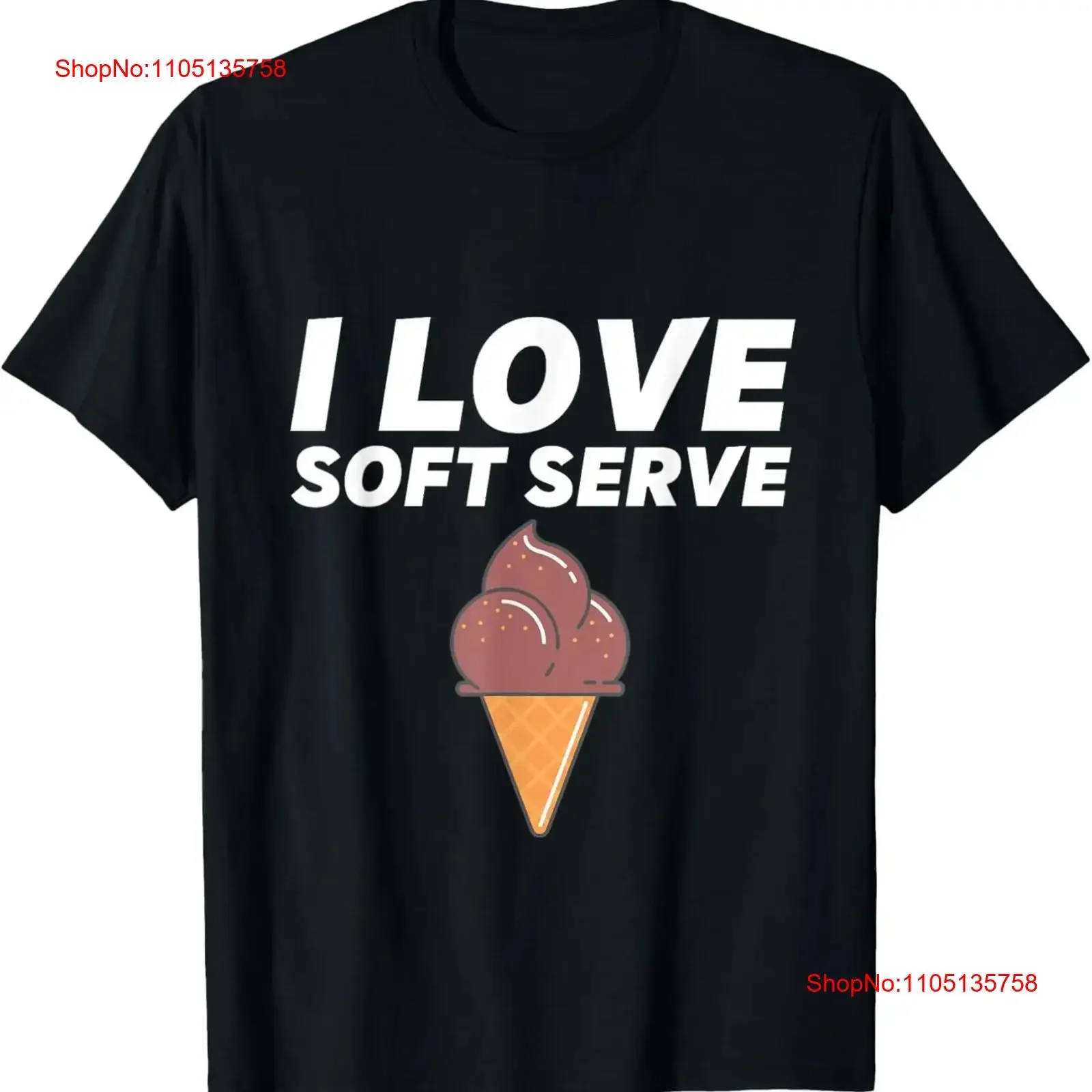 I Love Soft Serve Ice Cream Party Outfit Chocolate T Shirt  vintage Washed Breathable Unisex Stylish streetwear
