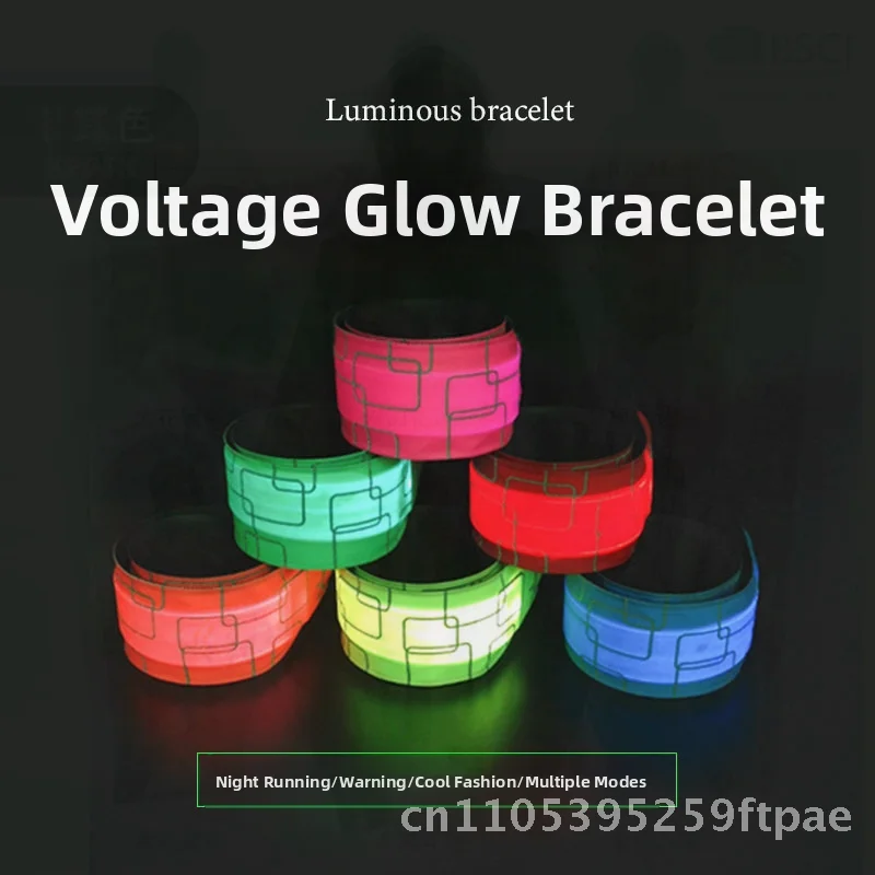 

Halloween Luminous Bracelet Flash Arm Light Outdoor Running Cheer Prop Star Concert Assistor Adjustable Nylon Manganese Steel
