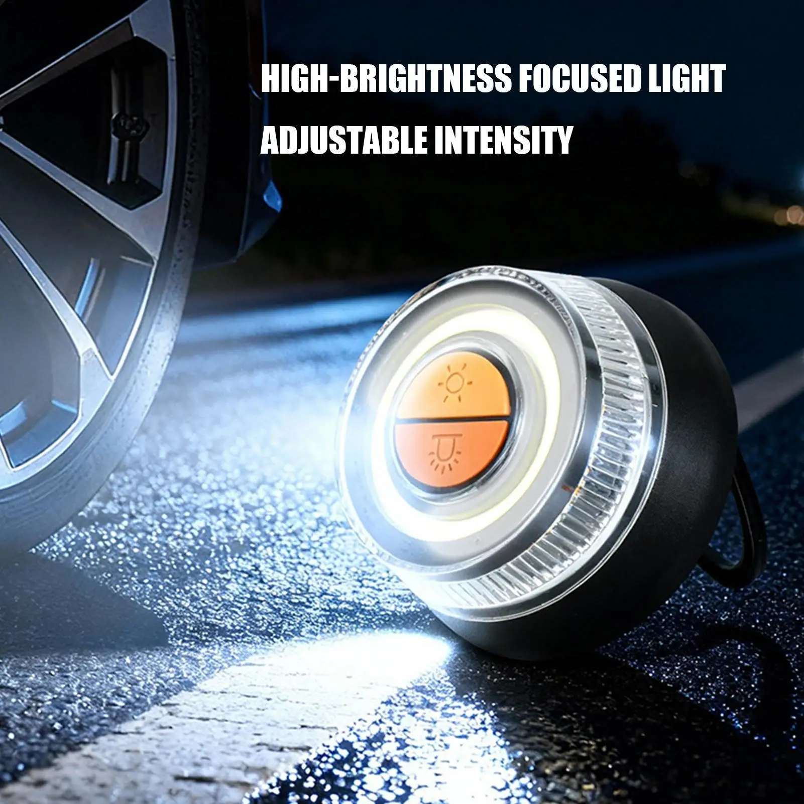V16 Car Emergency Beacon Light With 3 Light Modes Battery Magnetic Strobe Warning Light Sustainable Lighting Safety Signal Lamp