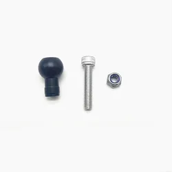 M6 Screw 17mm Ball Head Adapter Aluminum for RAM Garmin Mount Motorcycle GPS Phone Car Bracket Insta360 X3 Stand