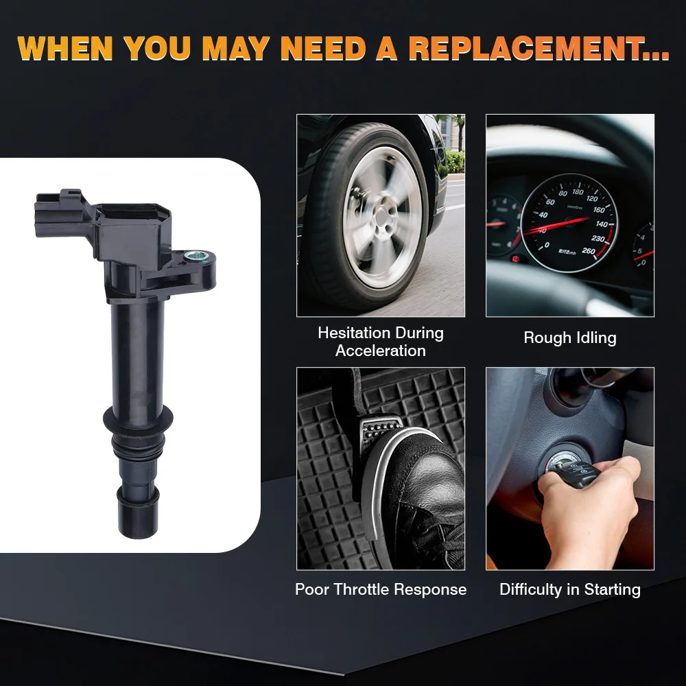 

Для Dodge Dakota 3.7L V6/4.7L V8 2000-2008 JeepLiberty 3.7L V6 2002-2008 Сменный пакет катушек зажигания 5C1114 E232