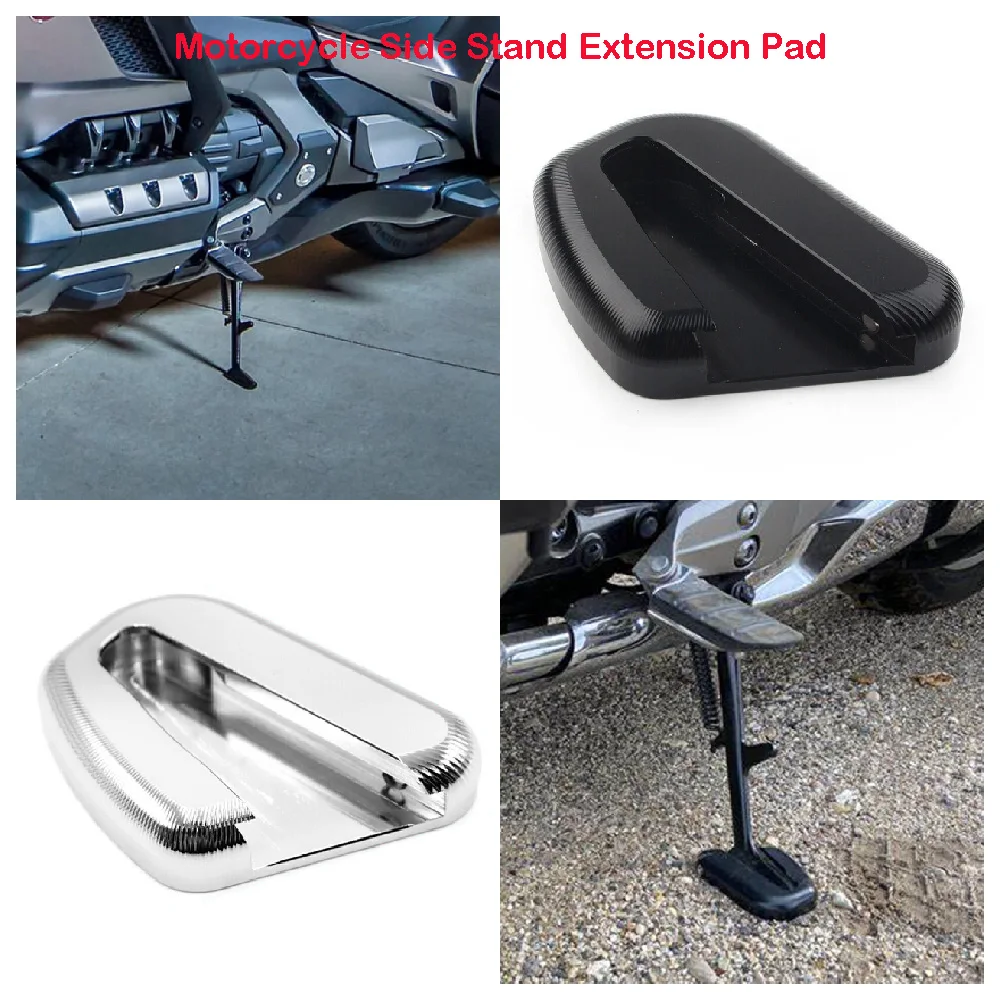 Fit for Honda GL1800 Gold Wing 1800 Tour DCT 2020 2021 2022 2023 2024 Motorcycle Side Stand Extension Support Pad Extender Plate