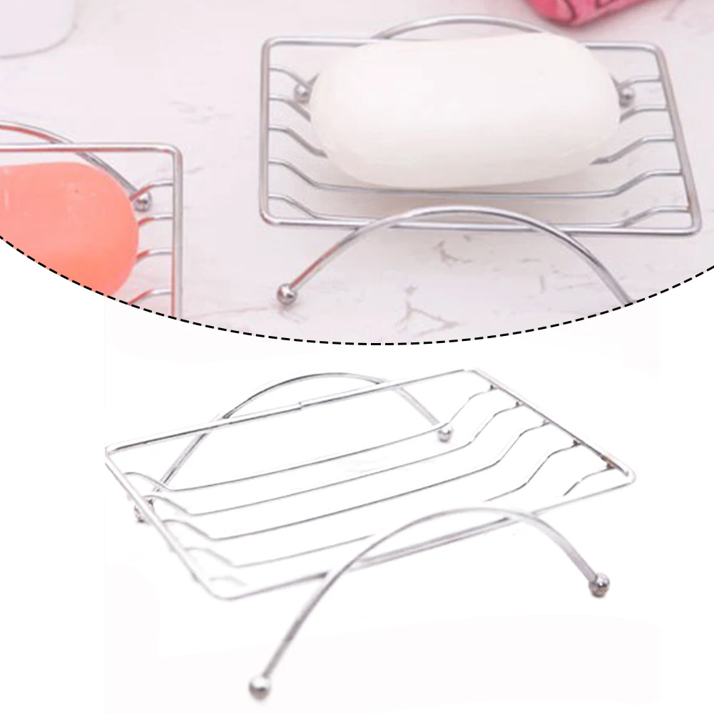 Stainless Steel Soap Dishes Rust-resistant Saver Basket Bathroom Holder Case Soap Rack Soap Holder Bathroom Accessories