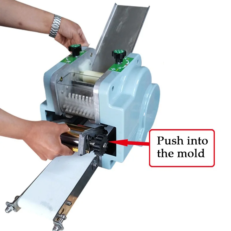 Small automatic meat patty processing machine