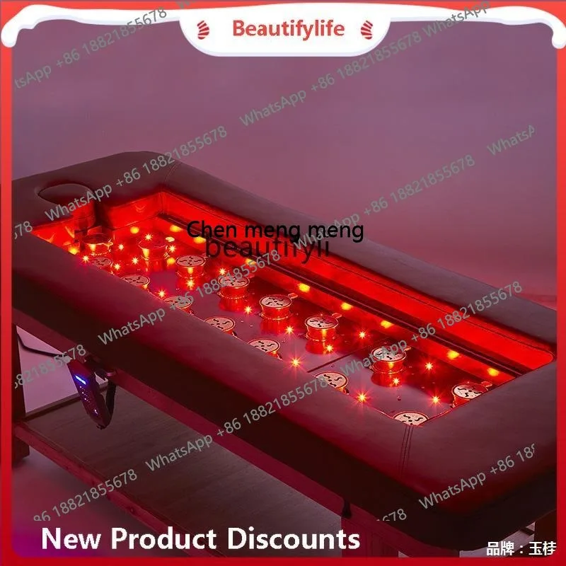 ss8617 Chinese Style Facial Bed Simple Moxibustion Physiotherapy Bed for Beauty Salons Solid Wood Blind Massage Massage Couch