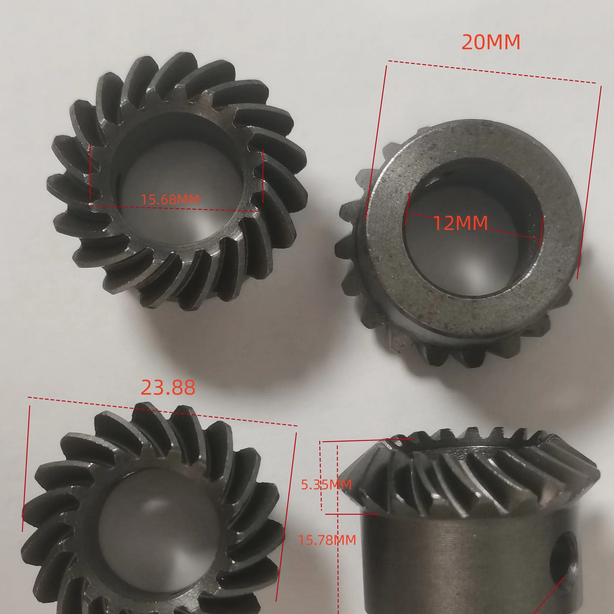 90 Degree 1:1 Bevel Gear Box Milling Machine Process Left Right Hand 1.25 Module 19 Teeth Spiral Bevel Gear